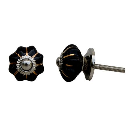 Black Gold Line Small Knob